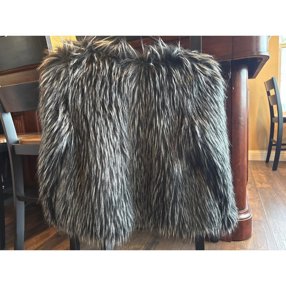 Girls size 8 Appaman faux fur coat jacket fluffy furry designer - Picture 3 of 3